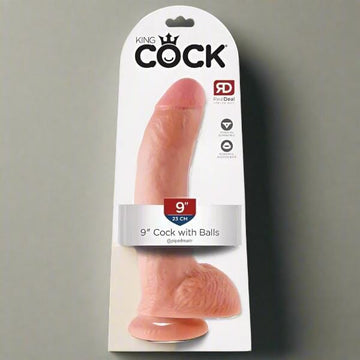 King Cock - 9" Cock with Balls - Skin Dildos & Dongs My Amazing Fantasy